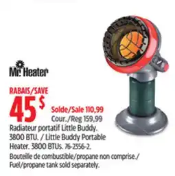 Canadian Tire MR. HEATER Little Buddy Portable Heater offer