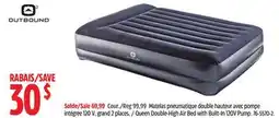 Canadian Tire Queen Double-High Air Bed with Built-In 120V Pump offer