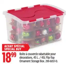 Canadian Tire Sterilite 5L Flip-Top Ornament Storage Box offer