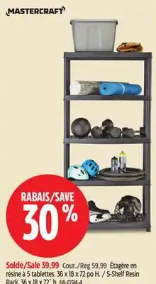Canadian Tire 5-Shelf Resin Rack offer