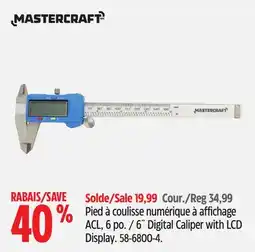 Canadian Tire 6˝ Digital Caliper with LCD Display offer