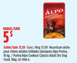 Canadian Tire Purina Alpo Cookout Classics Adult Dry Dog Food, 6kg offer