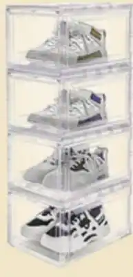 Canadian Tire Premium Stackable Shoe Box Set, 4-Pc offer