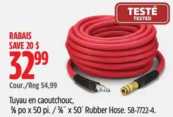 Canadian Tire 3⁄8˝ x 50´ Rubber Hose offer