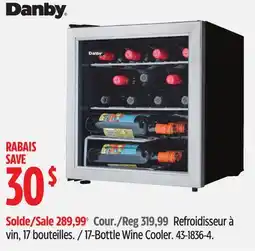 Canadian Tire Danby 17-Bottle Wine Cooler offer