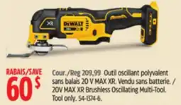 Canadian Tire 20V MAX XR Brushless Oscillating Multi-Tool offer