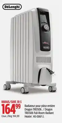 Canadian Tire Dragon TRD506 Full-Room Radiant Heater offer