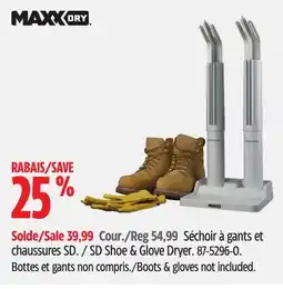 Canadian Tire SD Shoe & Glove Dryer offer