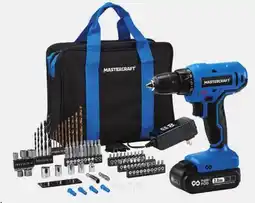 Canadian Tire Mastercraft 20V 1-Speed Drill/ Driver With 76-PC Accessory Kit offer