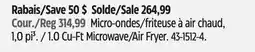 Canadian Tire Micro-ondes/friteuse à air chaud, 1,0 pi3 offer