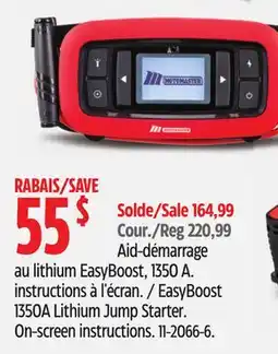 Canadian Tire EasyBoost 1350A Lithium Jump Starter offer