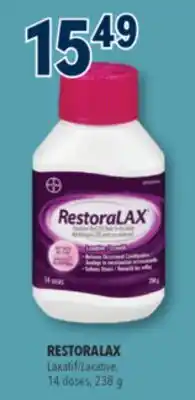 Familiprix RESTORALAX Laxative offer