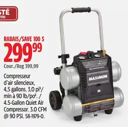 Canadian Tire Maximum 4.5-Gallon Quiet Air Compressor offer