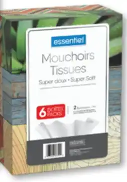 Familiprix CASHMERE Bathroom tissue, 8 double rolls or ESSENTIEL, Tissues, 6 packs offer
