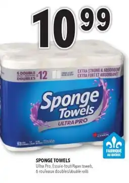 Familiprix SPONGE TOWELS, Ultra Pro, Paper towels, 6 double rolls offer