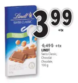 Familiprix LINDT, Swiss Classic, Chocolate, 100 g offer