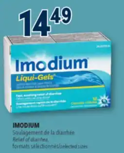 Familiprix IMODIUM, Relief of diarrhea, selected sizes offer