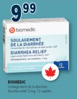 Familiprix BIOMEDIC Soulagement de la diarrhée Diarrhea relief, 2mg, 12caplets offer