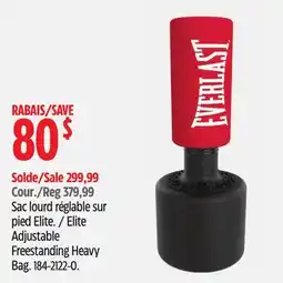 Canadian Tire Elite Adjustable Freestanding Heavy Bag offer