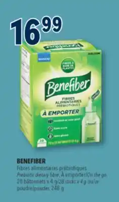 Familiprix BENEFIBER Prebiotic dietary fibre On the go, 28sticks x 4g or powder, 248g offer