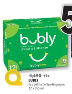 Familiprix BUBLY Sparkling water offer
