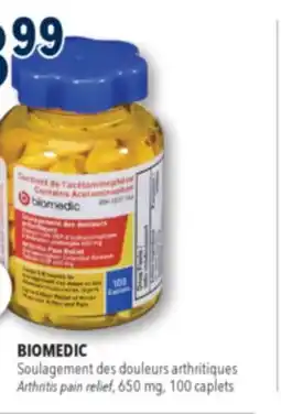 Familiprix BIOMEDIC, Arthritis pain relief, 650 mg, 100 caplets offer