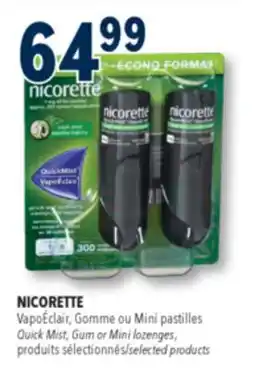 Familiprix Nicorette QuickMist stop smoking nicotine 1mg Fresh Mint 2un offer