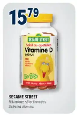 Familiprix SESAME STREET, Selected vitamins offer