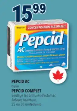 Familiprix PEPCID AC or PEPCID COMPLET, Relieves heartburn, 25 or 30 units offer