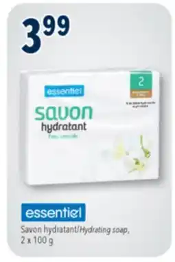 Familiprix ESSENTIEL, Hydrating soap, 2 x 100 g offer