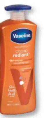 Familiprix Vaseline Intensive Care cocoa radiant lotion 600ml offer