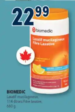 Familiprix BIOMEDIC, Laxatif mucilagineux, 114 doses/Fibre laxative, 660 g offer