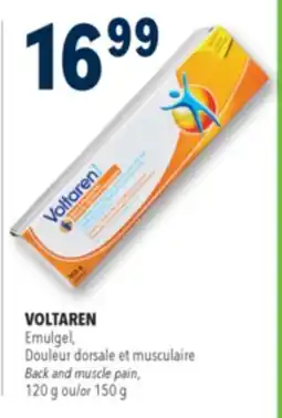 Familiprix VOLTAREN, Emulgel, Back and muscle pain, 120 g or 150 g offer