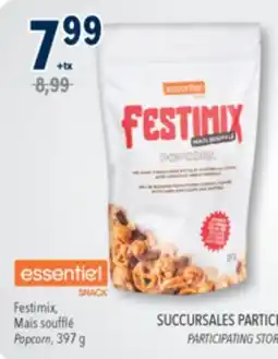 Familiprix ESSENTIEL SNACK, Festimix, Popcorn, 397 g offer