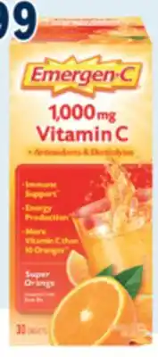 Familiprix EMERGEN-C Selected vitamin and mineral supplements offer