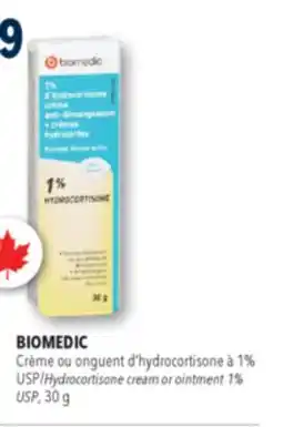 Familiprix BIOMEDIC Hydrocortisone cream or ointment 1% USP offer