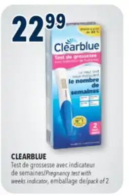 Familiprix CLEARBLUE Pregnancy test with weeks indicator offer