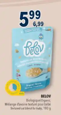 Familiprix BELOV, Organic, Textured oat blend for baby, 180 g offer