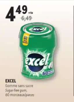 Familiprix EXCEL Sugar-free gum, 60pieces offer