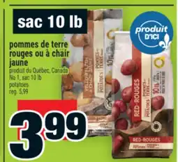 Super C POMMES DE TERRE ROUGES OU À CHAIR JAUNE | POTATOES offer