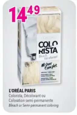 Familiprix L'ORÉAL PARIS, Colorista, Bleach or Semi-permanent coloring offer