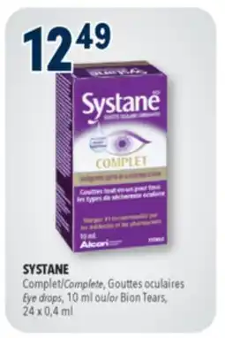 Familiprix SYSTANE, Complete, Gouttes Eye drops, 10 ml or Bion Tears, 24 x 0,4 ml offer