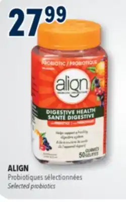 Familiprix ALIGN, Selected probiotics offer
