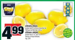 Super C CITRONS CHOIX | CITRONS MEYER offer