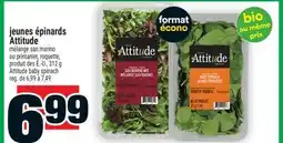 Super C JEUNES ÉPINARDS ATTITUDE | ATTITUDE BABY SPINACH offer