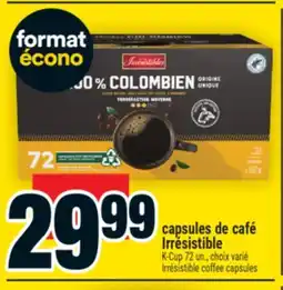 Super C capsules café Irrésistible | Irrésistible coffee offer