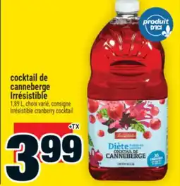 Super C COCKTAIL DE CANNEBERGE IRRÉSISTIBLE | IRRÉSISTIBLE CRANBERRY COCKTAIL offer