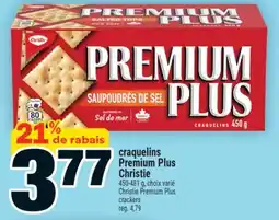Super C CRAQUELINS PREMIUM PLUS CHRISTIE | CHRISTIE PREMIUM PLUS CRACKERS offer