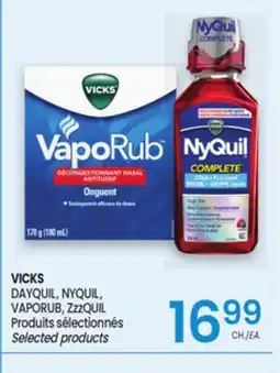 Uniprix VICKS DAYQUIL, NYQUIL, VAPORUB, ZzzQUIL Produits sélectionnés/Selected products offer