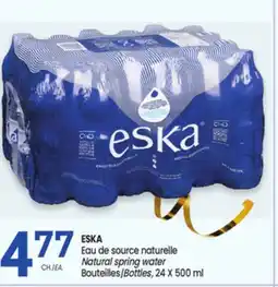 Uniprix ESKA Eau de source naturelle / Natural spring water Bouteilles/Bottles offer